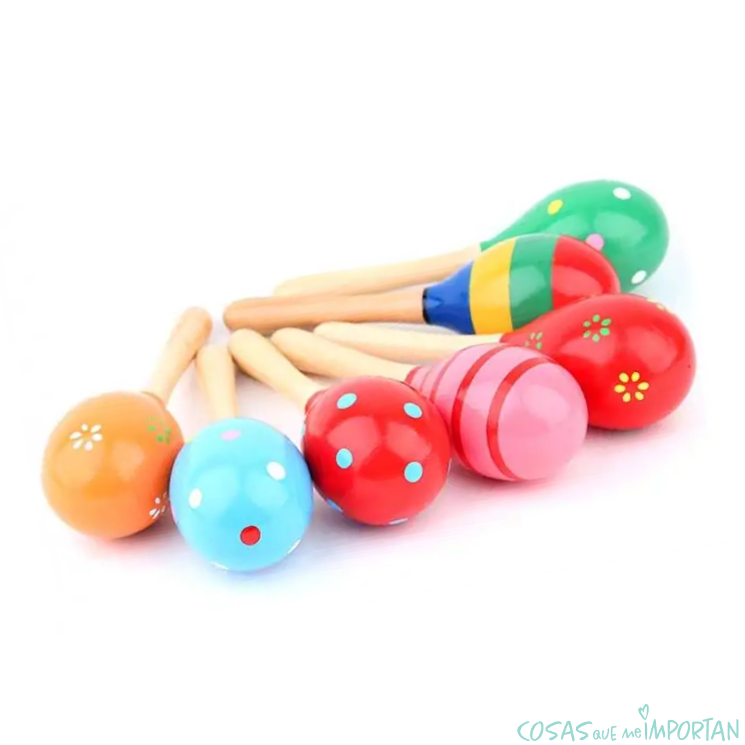 Sonajero de madera (diseño surtido)