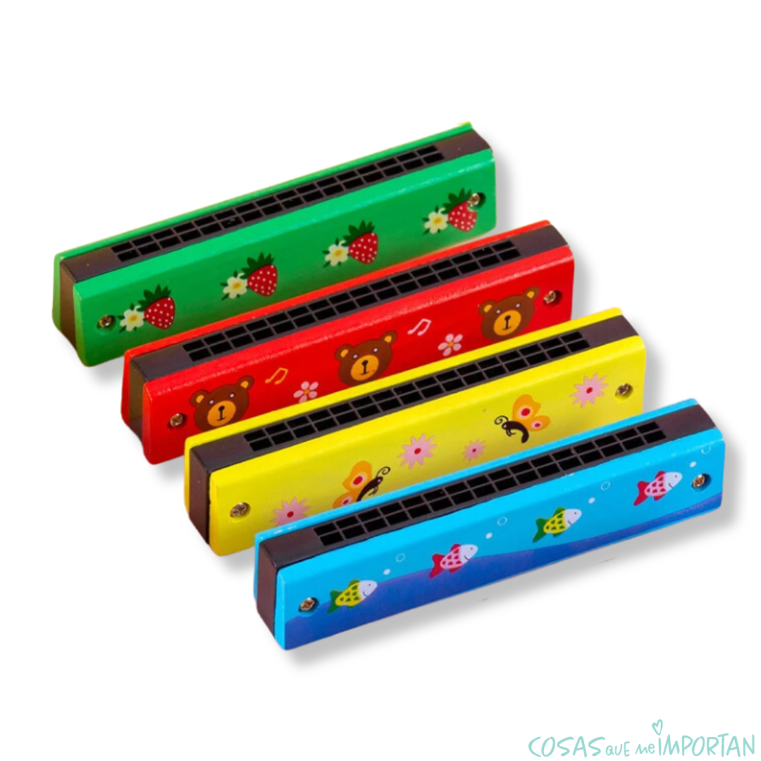 Armónica de madera (diseño surtido)