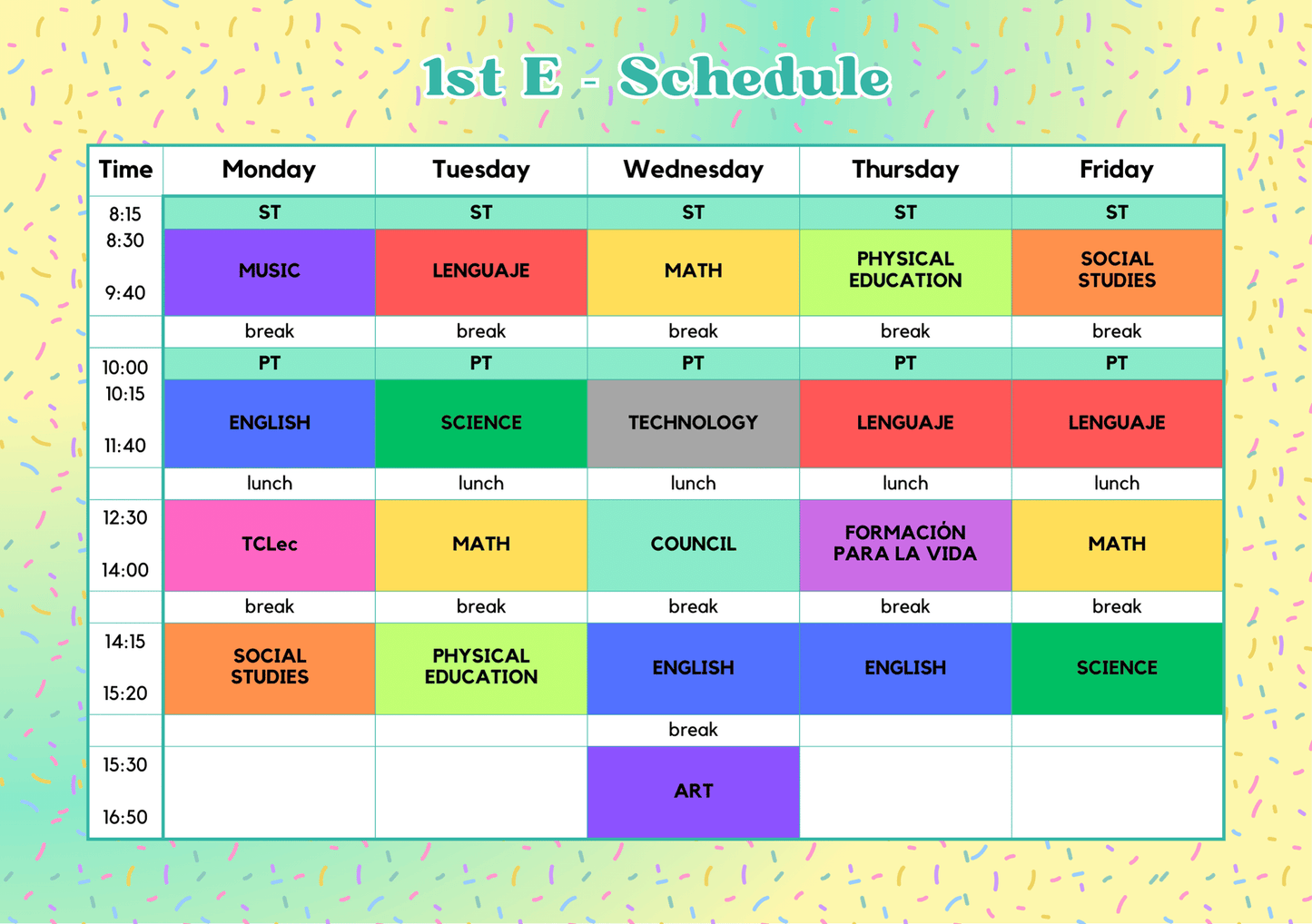 Horario imán personalizado