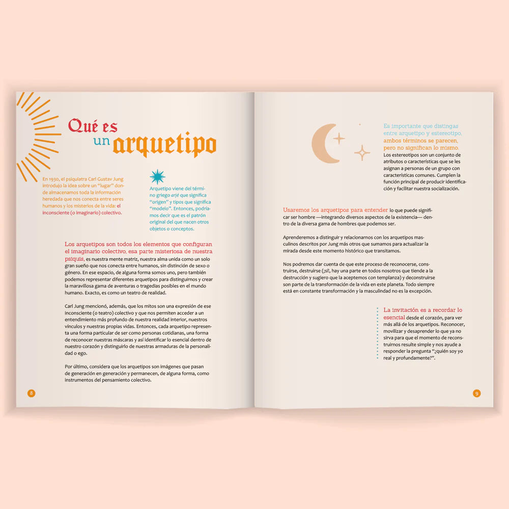 La magia de ser hombre. Libro y cartas. Autoconocimiento a través de arquetipos psicológicos