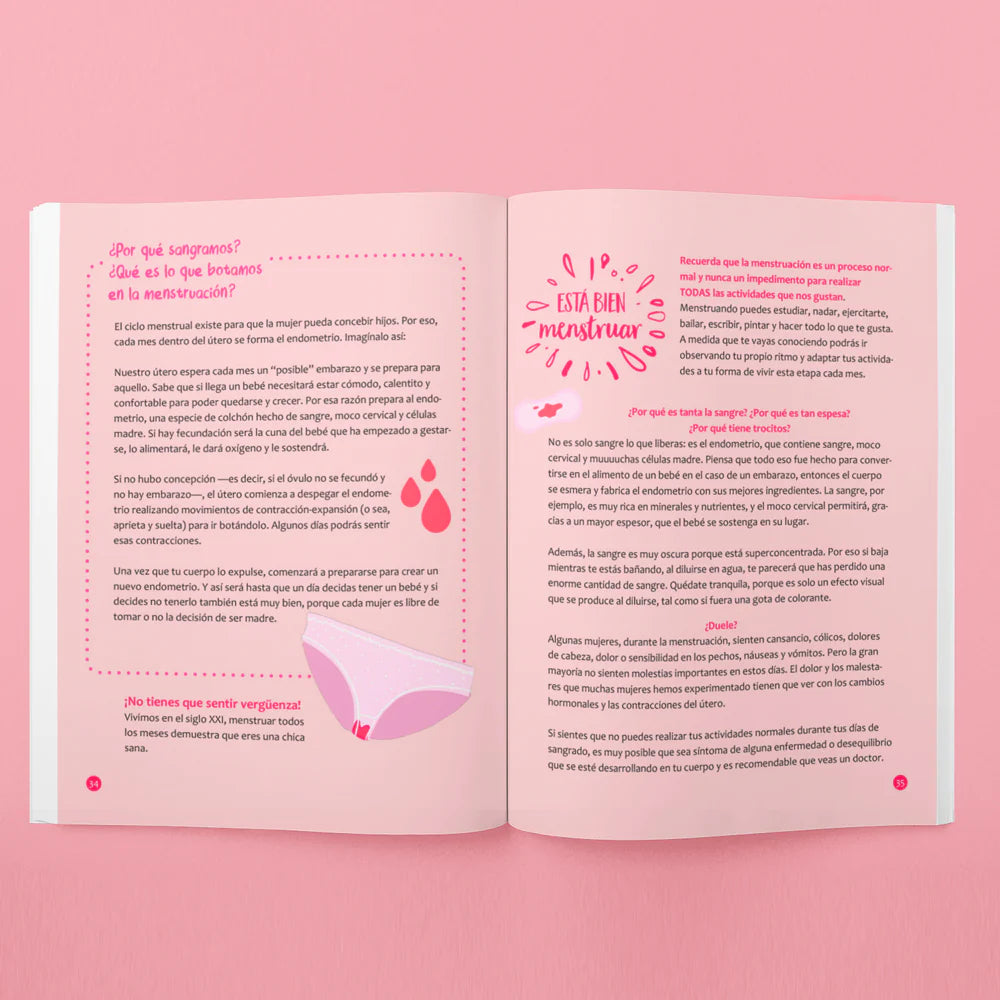 Bienvenida mi luna + Guía para MaPadres. Desde 12 años