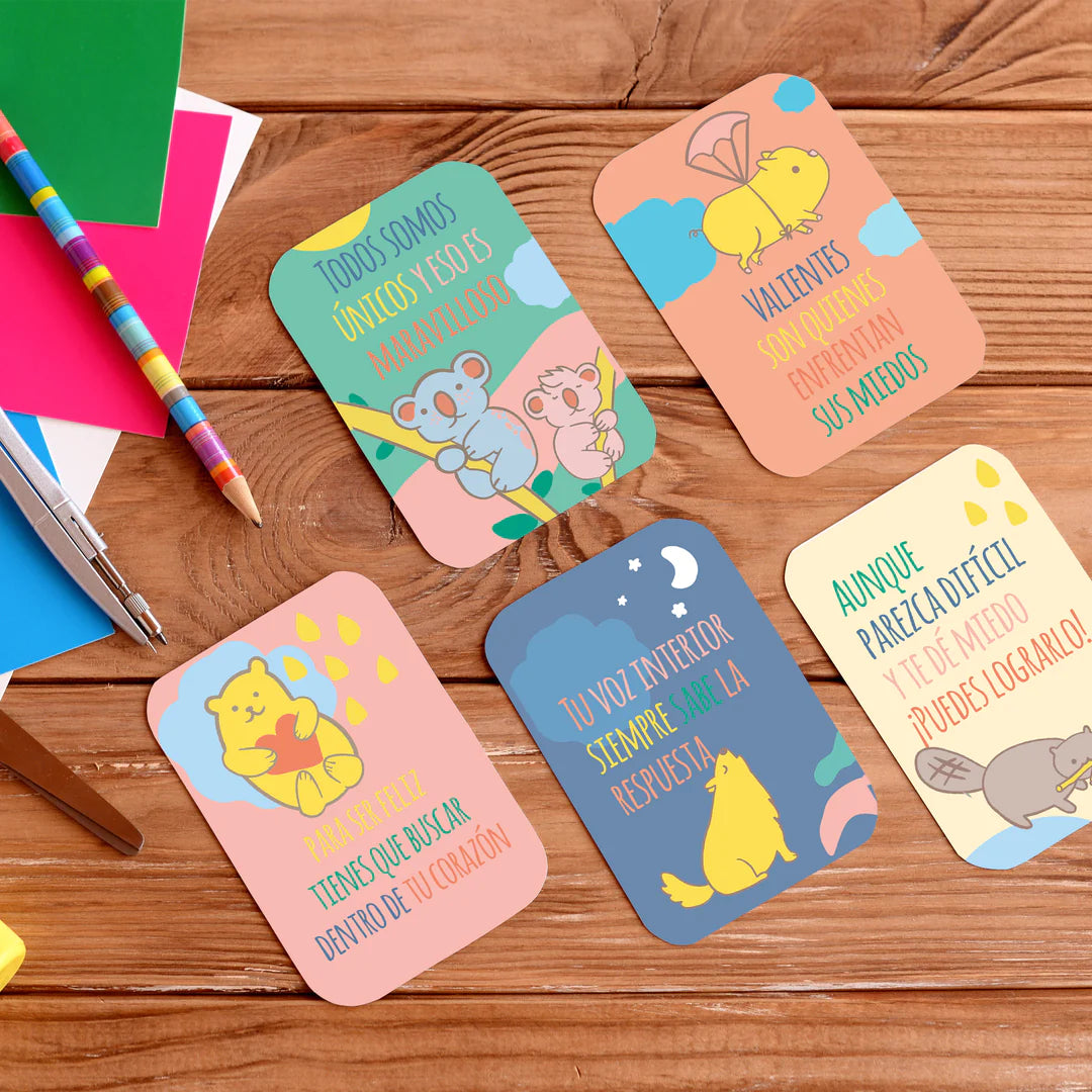 Mis cartas del corazón. 30 frases inspiradoras para niñ@s. Desde 1 año