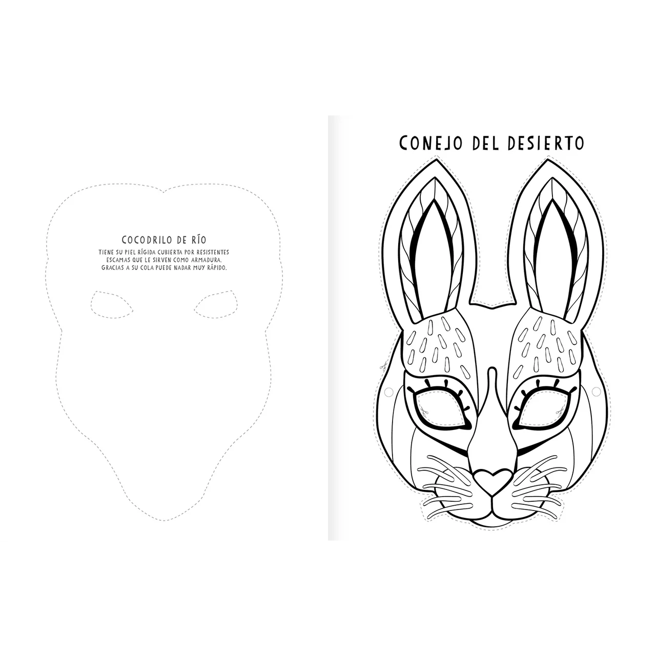 Máscaras: pinta y recorta