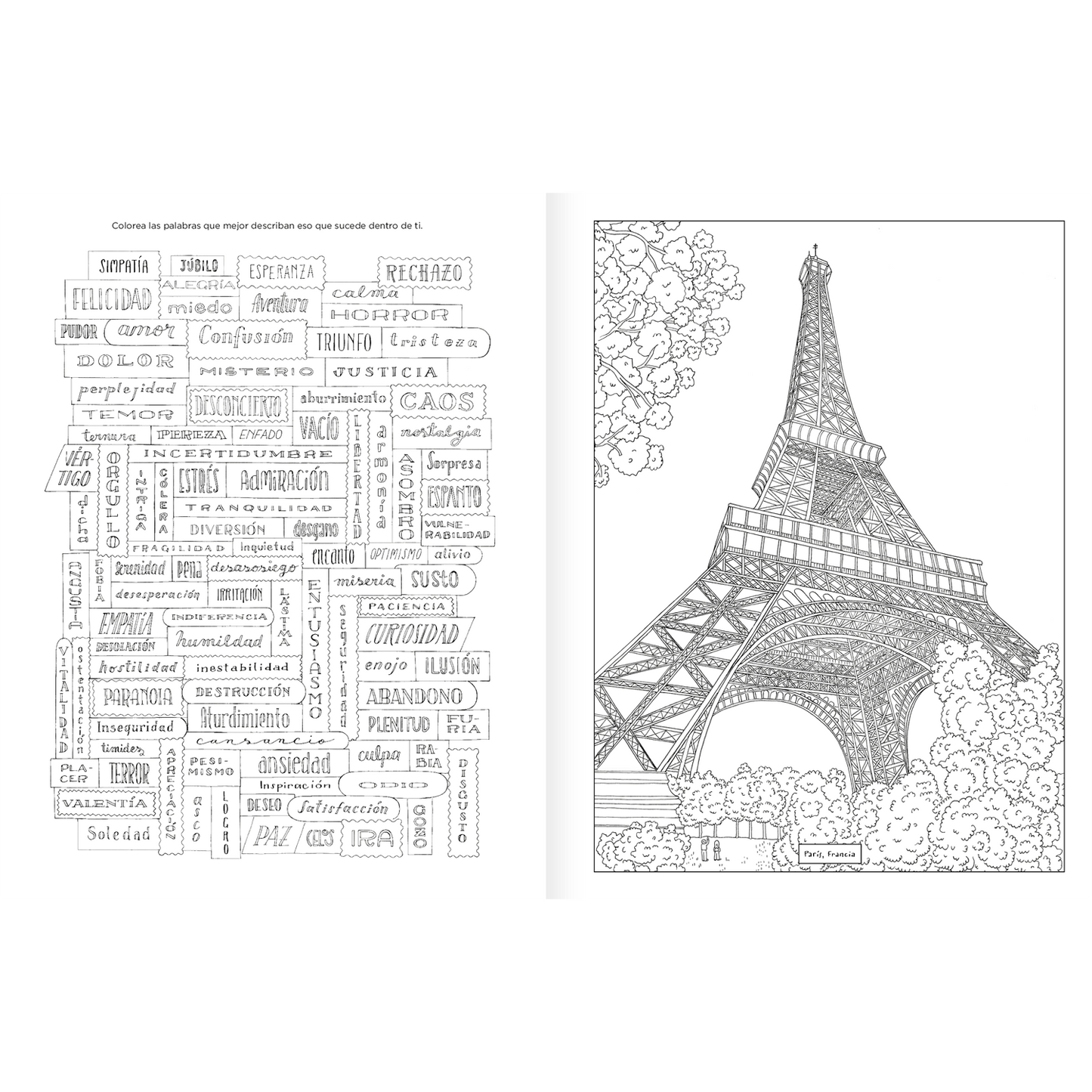 Viaje de Emociones. Para colorear