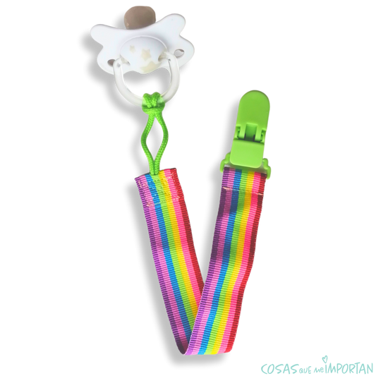Portachupete cinta arcoiris